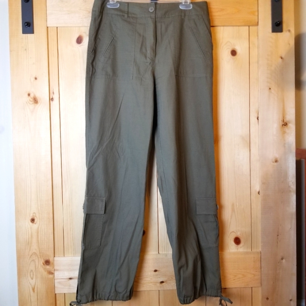 Herman Geist Cotton Tie Ankle Cargo Pants